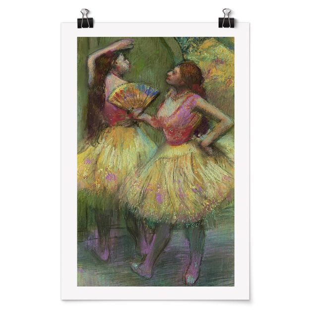 Quadro moderno Edgar Degas - Due ballerini prima di andare in scena