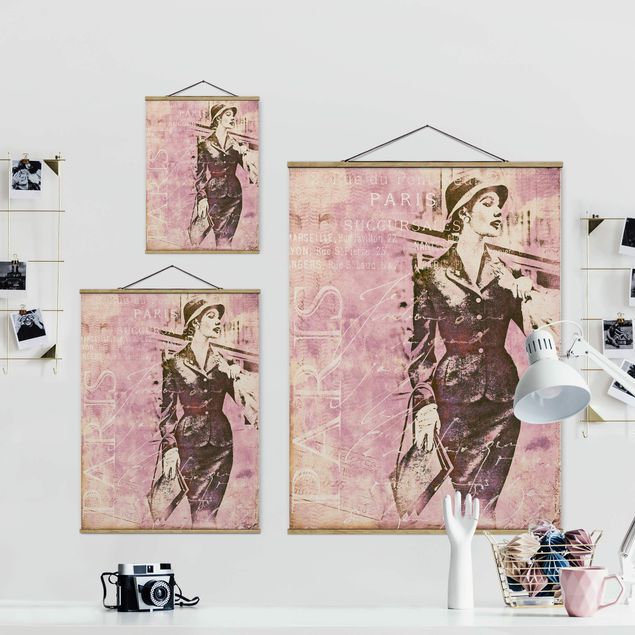 Quadri Andrea Haase Collage vintage - Parisienne