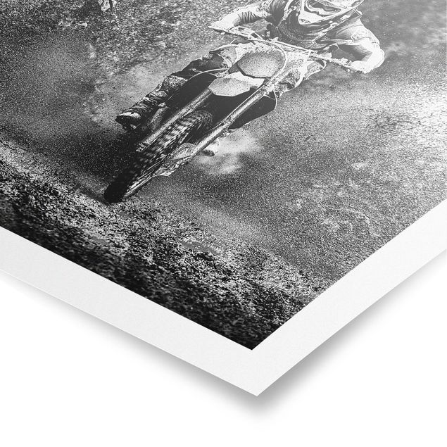 Quadri ritratto Motocross nel fango