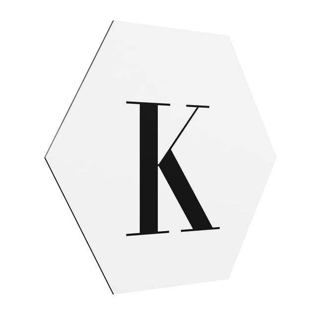 Quadri Lettera Serif Bianca K
