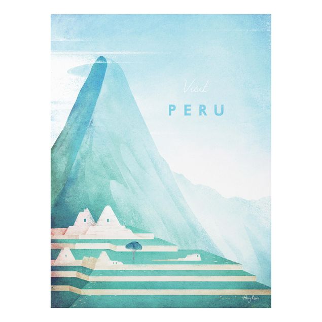 Quadri montagna Poster di viaggio - Perù