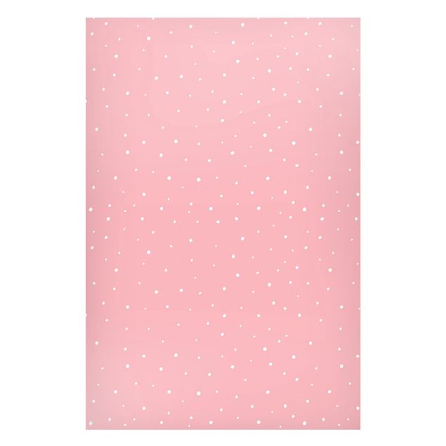 Lavagne magnetiche con disegni Disegno di piccoli punti su rosa pastello