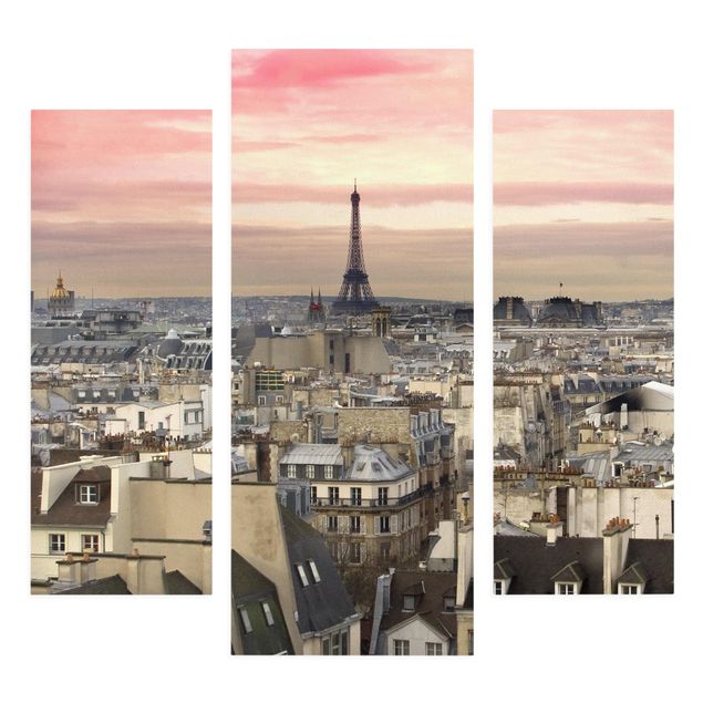 Quadri città Parigi da vicino