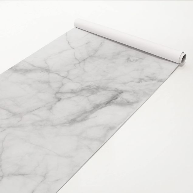 Pellicole adesive per mobili grigie Bianco Carrara
