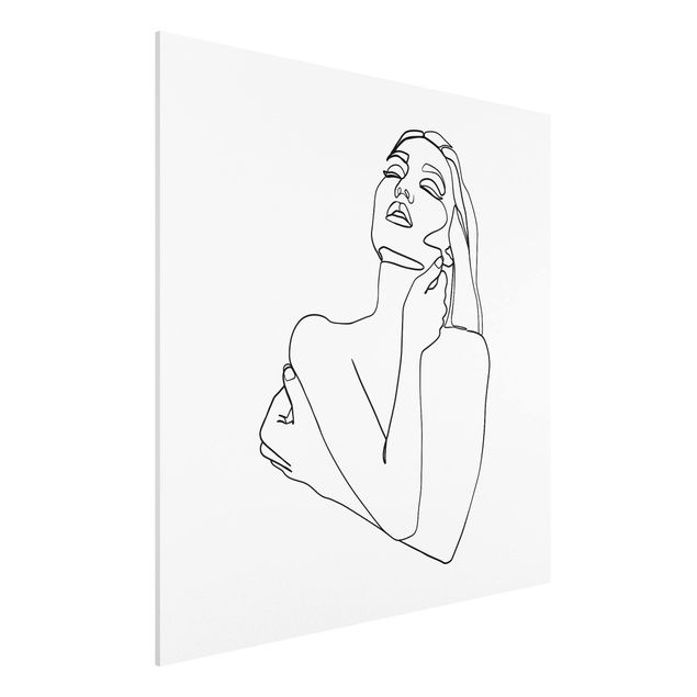Correnti artistiche Line Art - Torso di donna Bianco e Nero