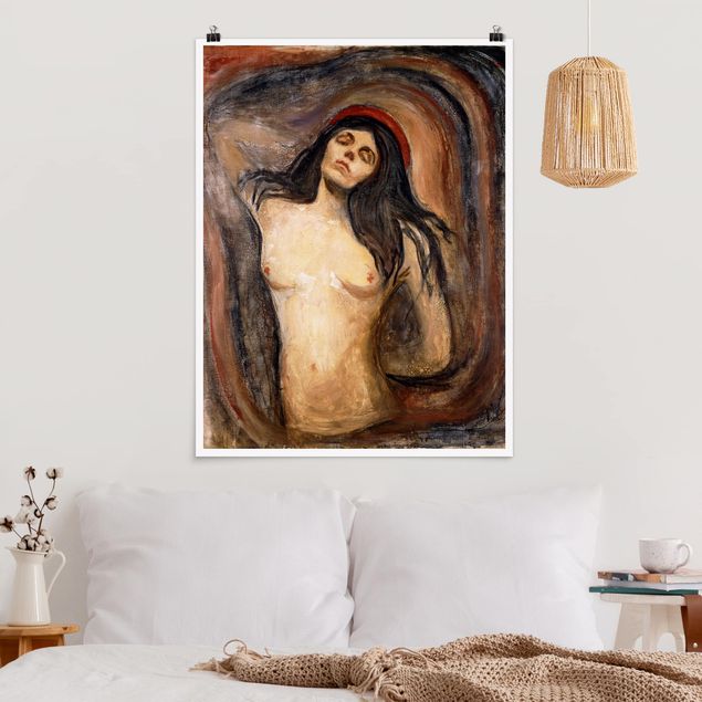 Quadro espressionismo Edvard Munch - Madonna