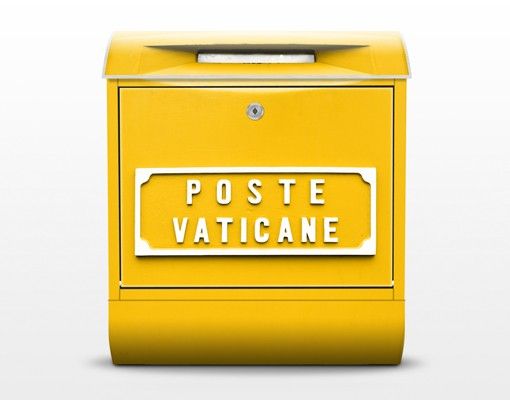 Cassette della posta gialle In Vaticano