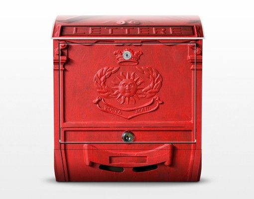 Cassette postali rosse Letterbox In Italy