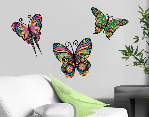 Farfalle adesivi murali No.BP23 Mandala Farfalle