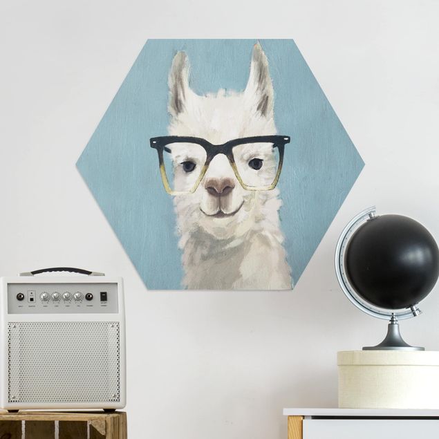 Quadro moderno Lama con occhiali IV