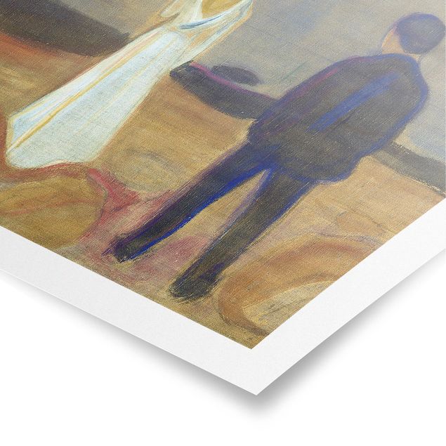 Quadri moderni per arredamento Edvard Munch - Due uomini. Il solitario (Reinhardt-Fries)