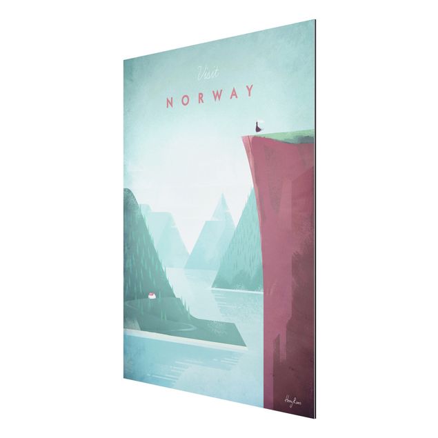 Quadri stile vintage Poster di viaggio - Norvegia