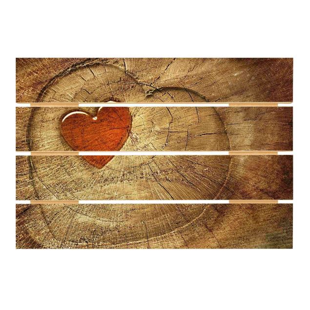 Stampa su legno - Amore naturale - Orizzontale 2:3