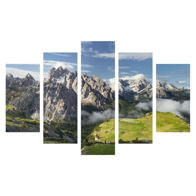 Stampa su tela 5 parti - Italian Alps