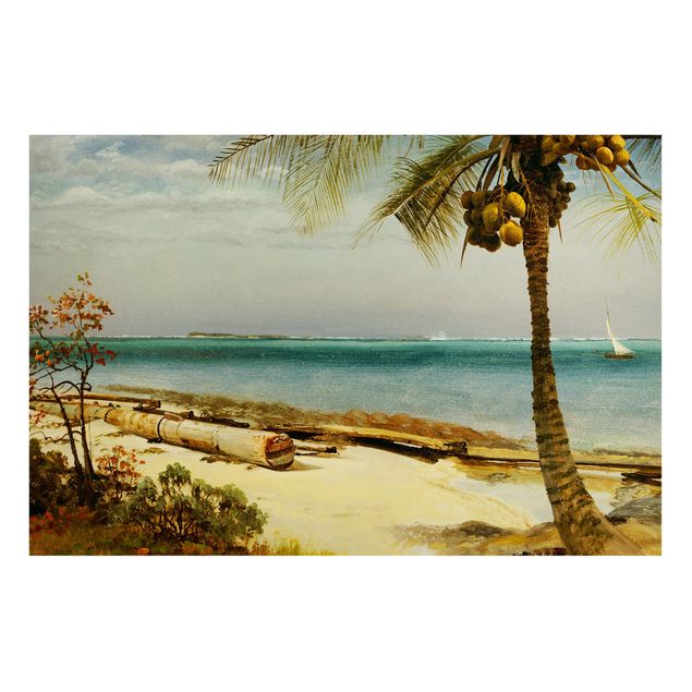 Quadri Romanticismo Albert Bierstadt - Costa tropicale