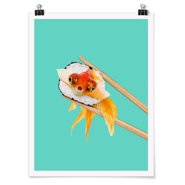 Quadri con animali Sushi con pesce rosso