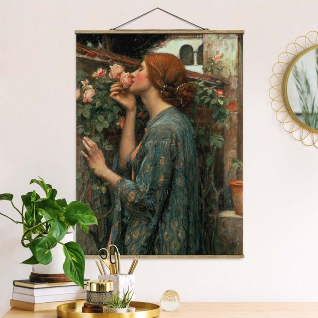 Stampe quadri famosi John William Waterhouse - L'anima della rosa