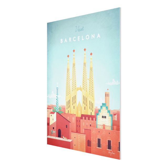 Quadri città Poster di viaggio - Barcellona