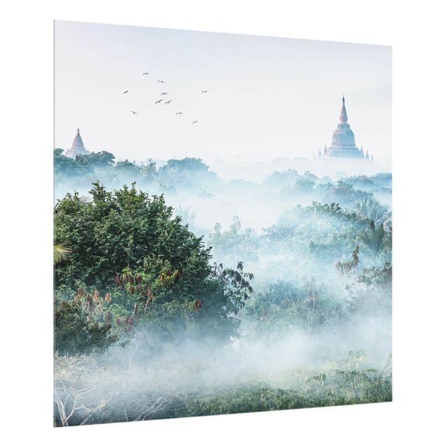 Decorazione cucina Nebbia mattutina sulla giungla di Bagan