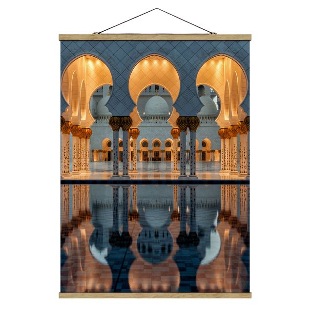 Quadri arancioni Riflessi nella moschea