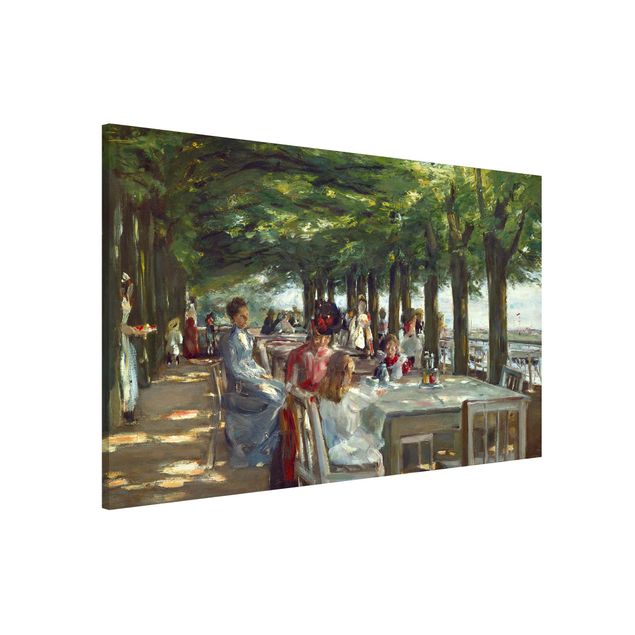 Quadro paesaggio Max Liebermann - La terrazza del ristorante Jacob