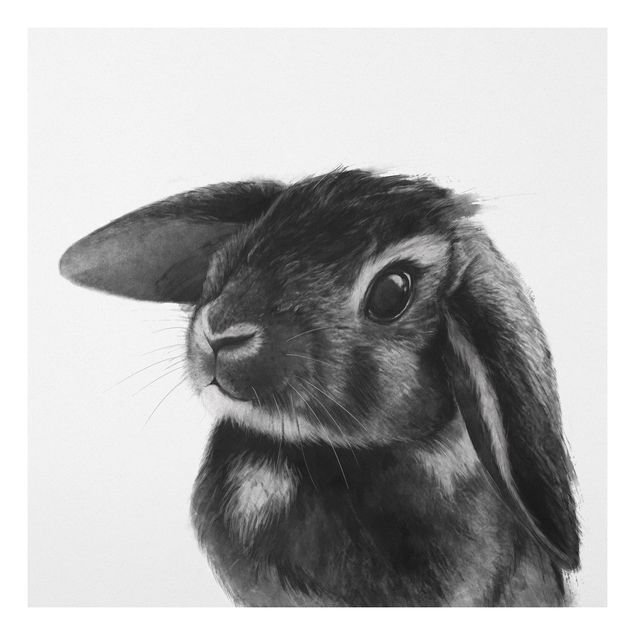Quadro moderno Illustrazione - Coniglio - Disegno in bianco e nero