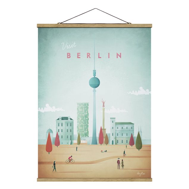 Quadro città Poster di viaggio - Berlino