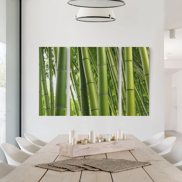 Quadri su tela con foresta Alberi di bambù