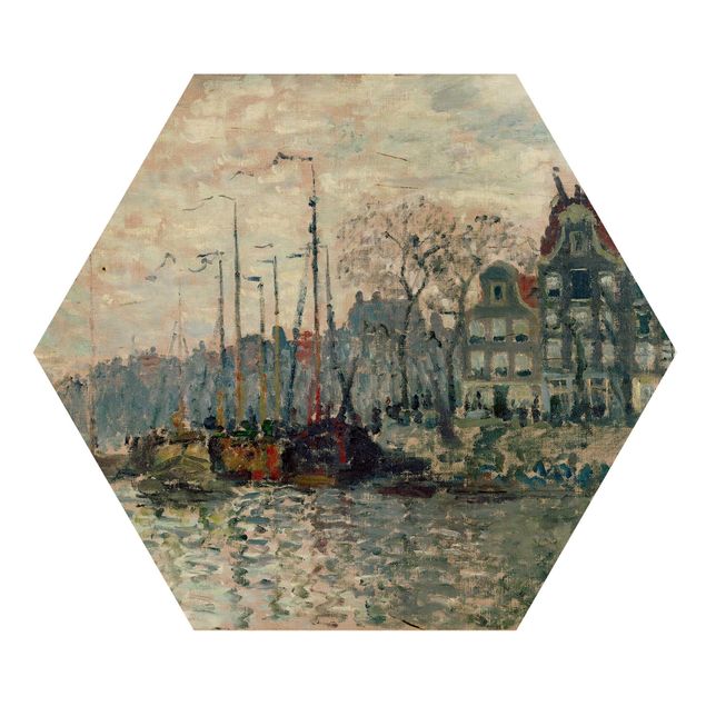 Quadri Monet Claude Monet - Veduta di Prins Hendrikkade e Kromme Waal ad Amsterdam