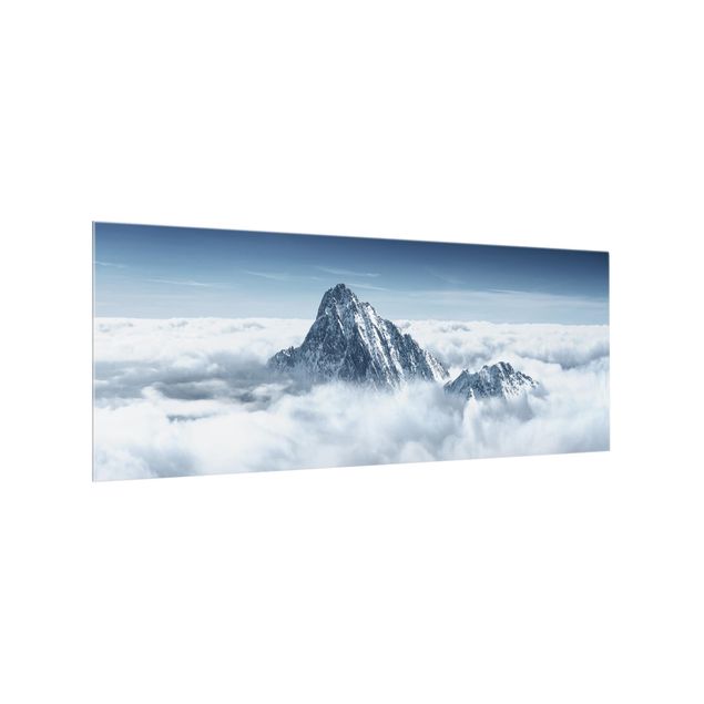 Paraspruzzi cucina Le Alpi sopra le nuvole