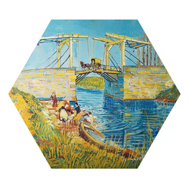 Correnti artistiche Vincent van Gogh - Il ponte levatoio di Arles con un gruppo di lavandaie