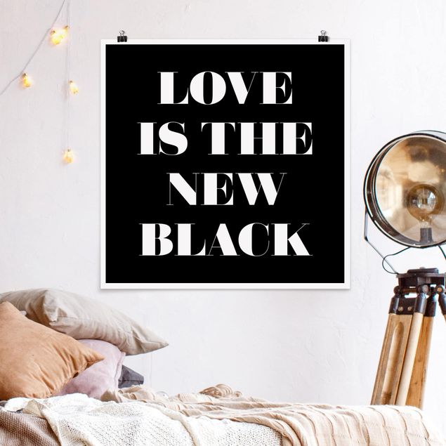 Quadri bianco e nero L'amore è il nuovo nero