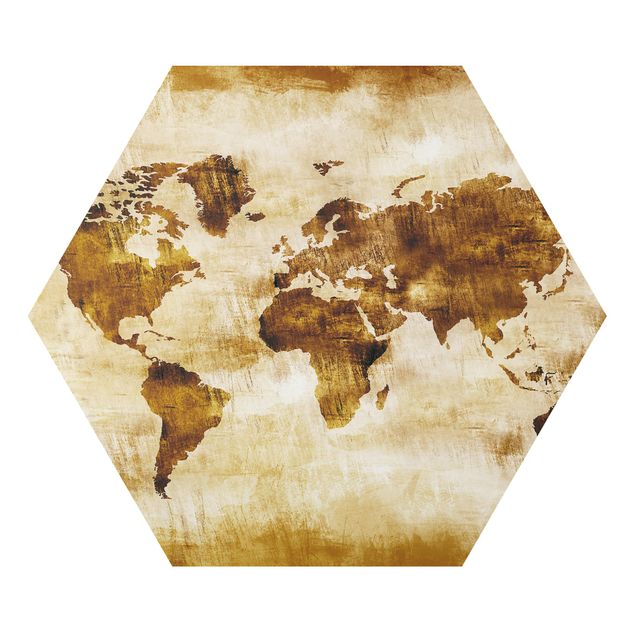 Quadri N.CG75 Mappa del mondo