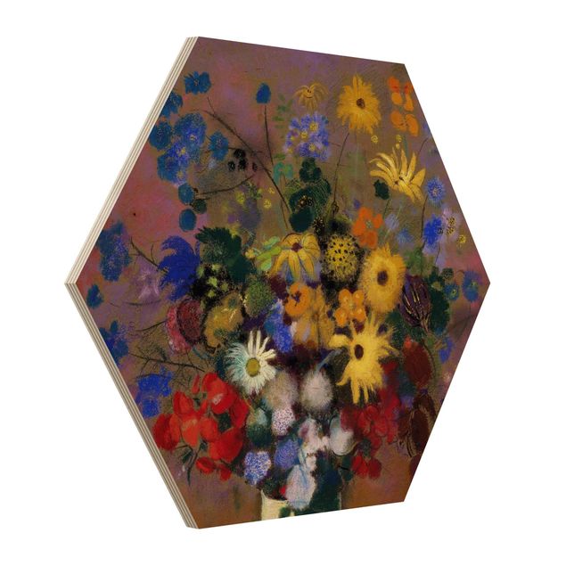 Stampe Odilon Redon - Vaso bianco con fiori