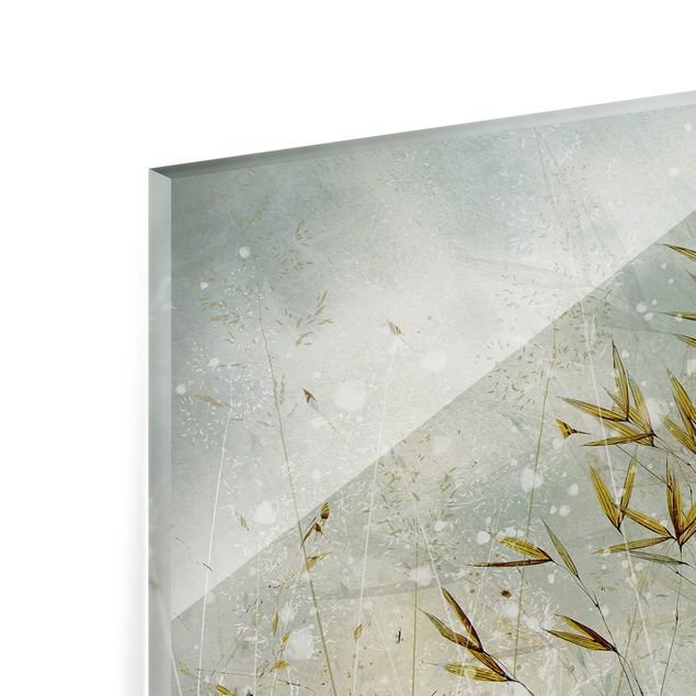 Paraschizzi in vetro - Rami delicati nella nebbia invernale - Formato orizzontale 3:2