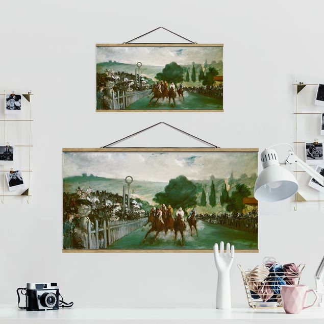 Riproduzione quadri famosi Edouard Manet - Gare a Longchamp