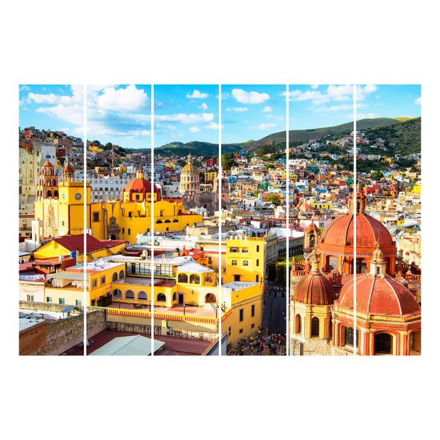Tenda rigida scorrevole Case colorate Guanajuato