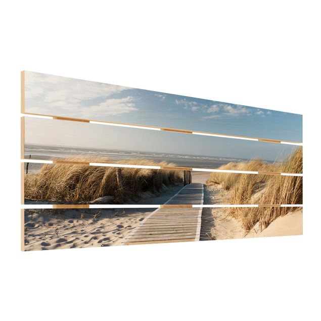 Stampa su legno - Spiaggia del Mar Baltico - Orizzontale 2:5