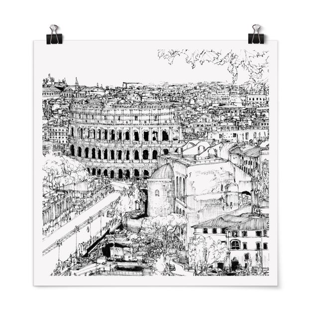 Quadro città Studio della città - Roma