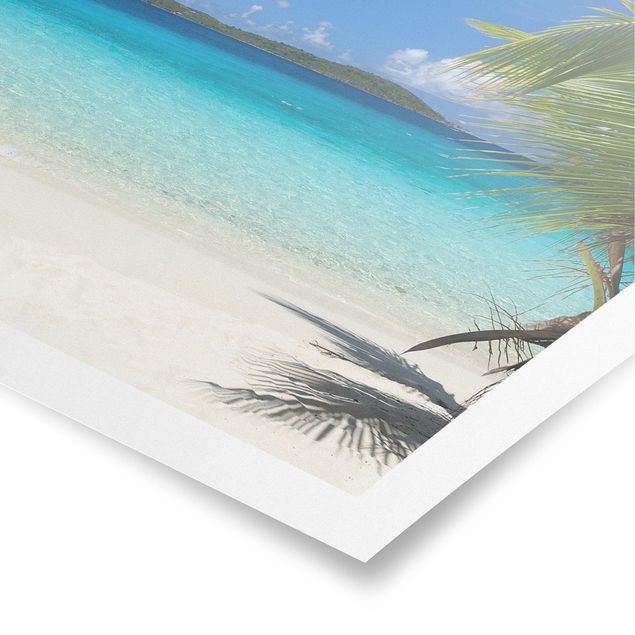 Poster spiaggia Maldive perfette