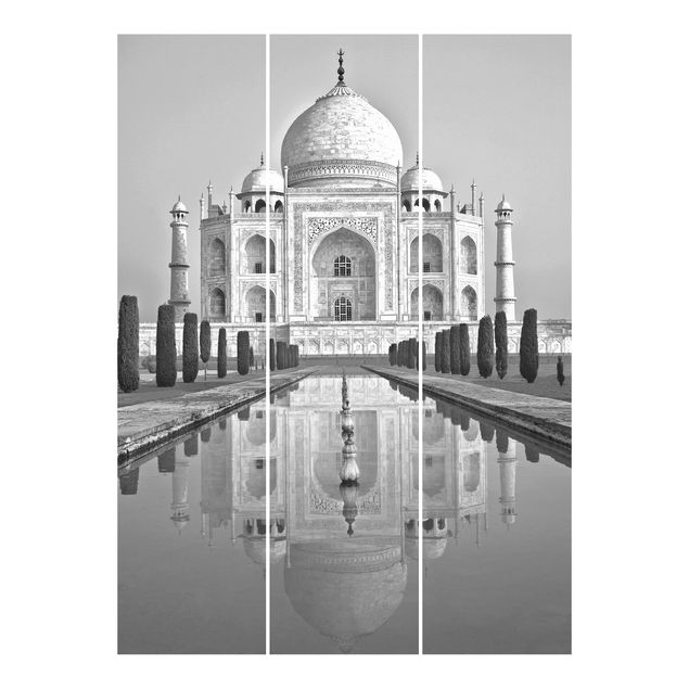 Tende a pannello Taj Mahal con giardino