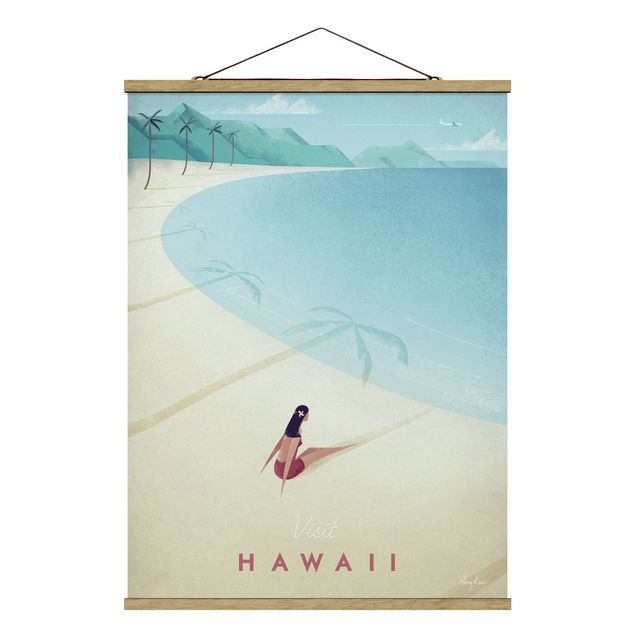 Quadri con spiaggia e mare Poster di viaggio - Hawaii