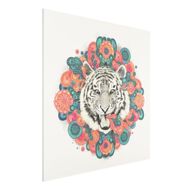 Quadri moderni   Illustrazione - Tigre Disegno Mandala Paisley