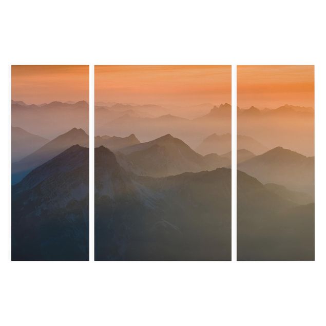 Quadri su tela paesaggio Vista dal monte Zugspitze