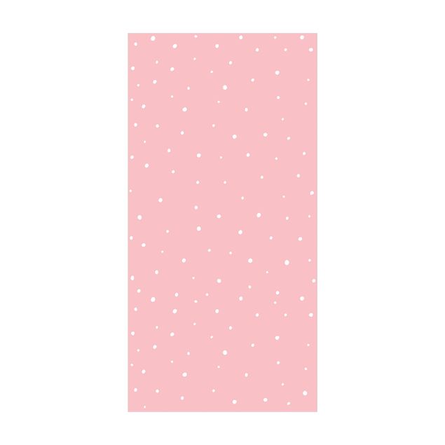 Tappeti grandi Disegno di piccoli punti su rosa pastello
