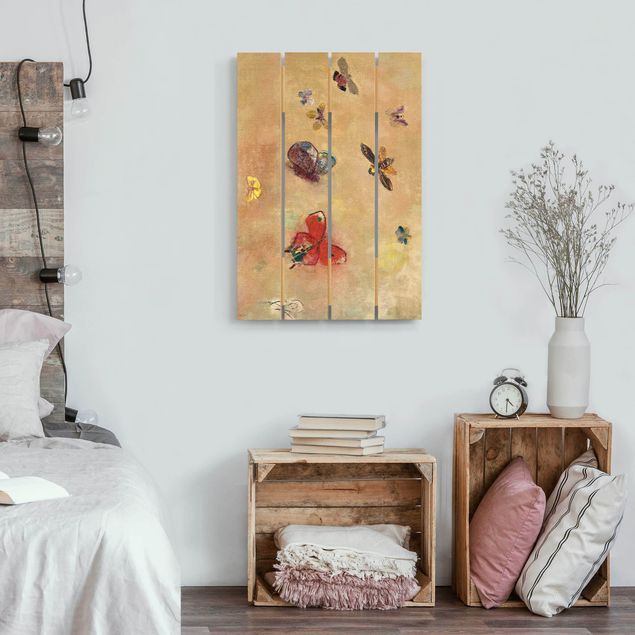 Stile di pittura Odilon Redon - Farfalle colorate