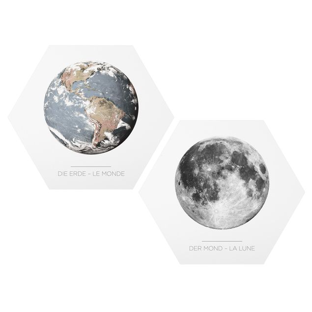 Quadri frasi  Luna e la Terra
