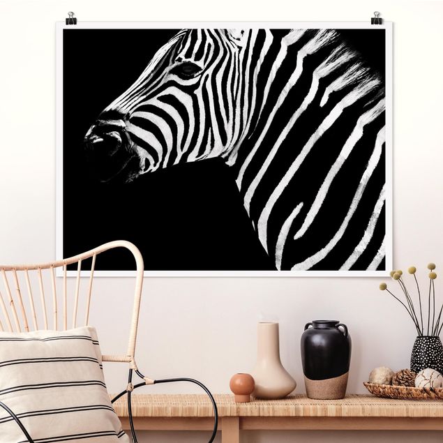 Poster - Zebra Safari Art - Orizzontale 3:4