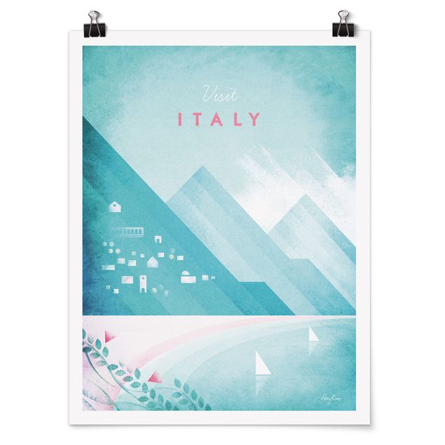 Poster retro style Poster di viaggio - Italia