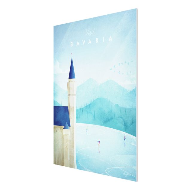 Quadri skyline  Poster di viaggio - Baviera
